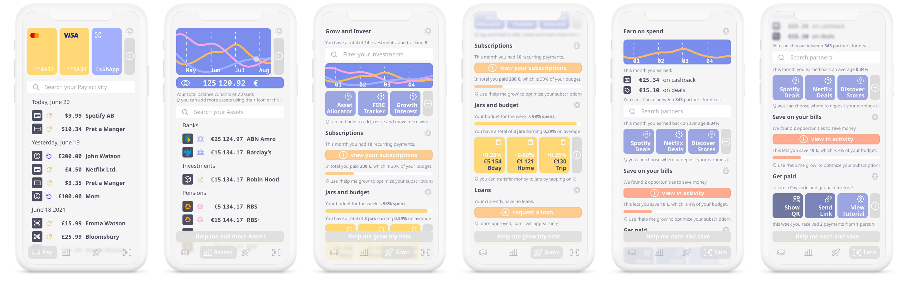 A design of a hypothetical non-banking app